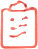 Clipboard with checklist